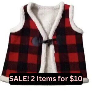 Unisex Sherpa Lined Plush Vest 18-24 Mo